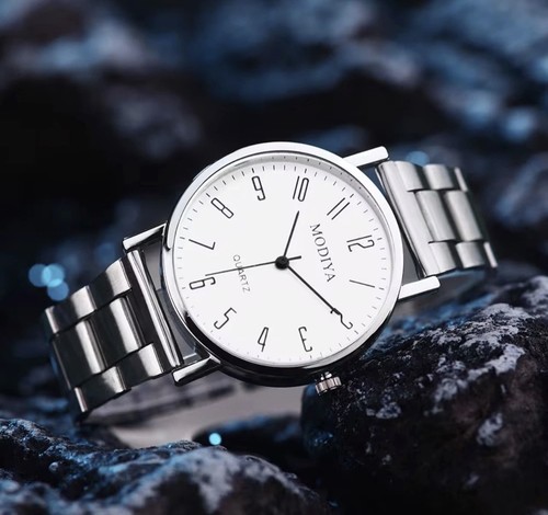 Weiße luxus quarzuhr für - weiße, luxus-quarzuhr