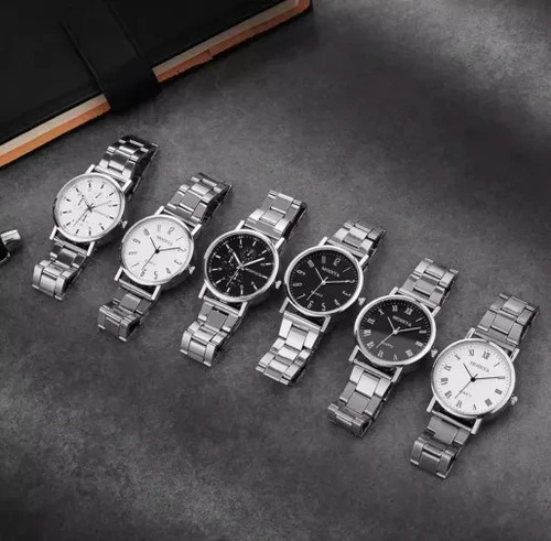 Herrenuhr quarz silber - herrenuhr,