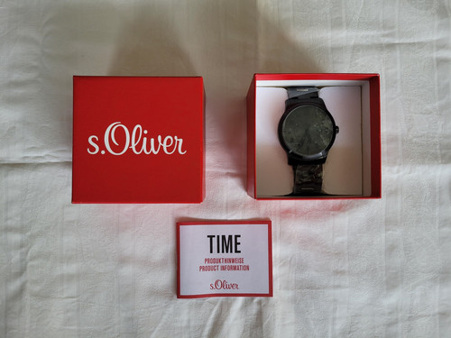 Schwarze oliver herrenuhr - schwarze, s.oliver