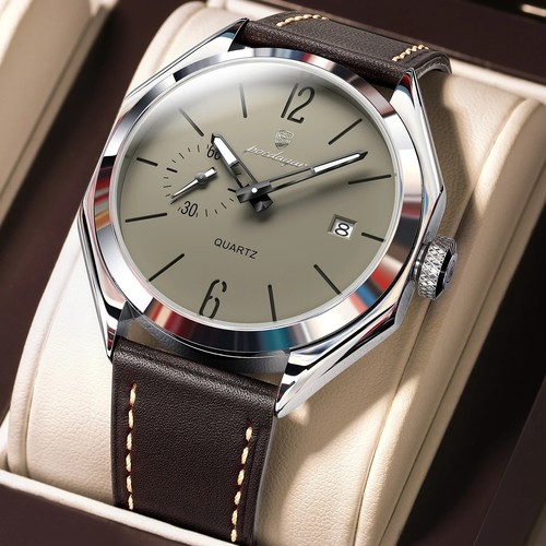 Poedagar herrenuhr leder quarz - herrenuhr,