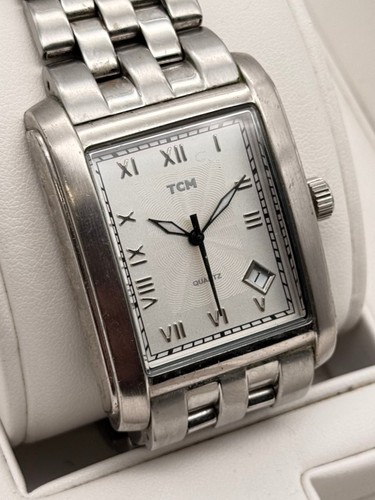 Tcm quartz herrenuhr edelstahl - herrenuhr,