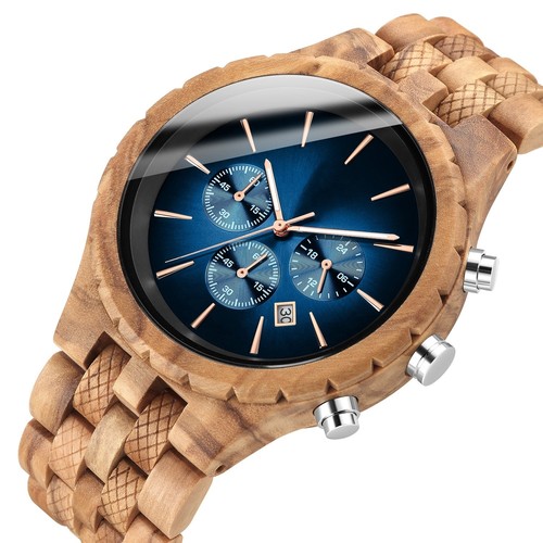 Herrenuhr holz chronograph - holz,