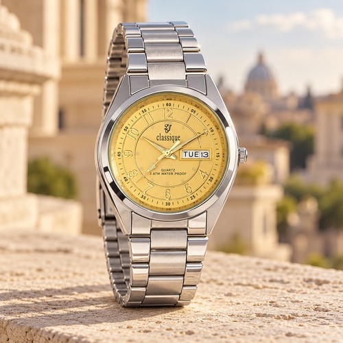Classique herrenuhr gelb - classique,
