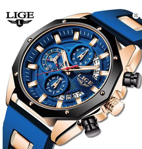 Lige herren uhr blau - lige,