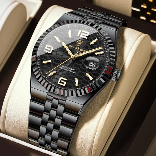 Herren uhr quarz edelstahl - herren,
