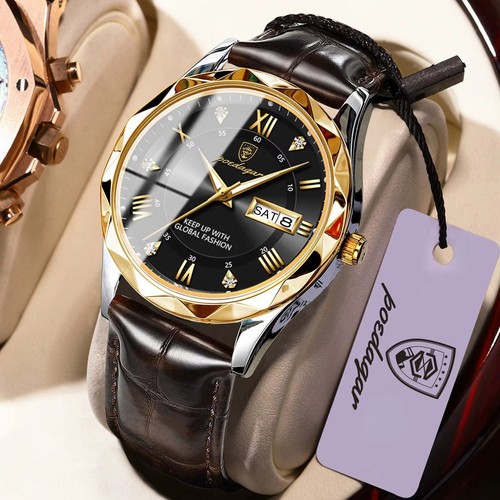 Poedagar herrenuhr quarz leder - poedagar,