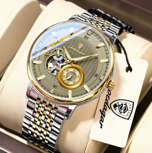 Herren automatik uhr - uhr, edelstahl