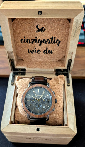 Holzkern herrenuhr chronograph - herrenuhr,